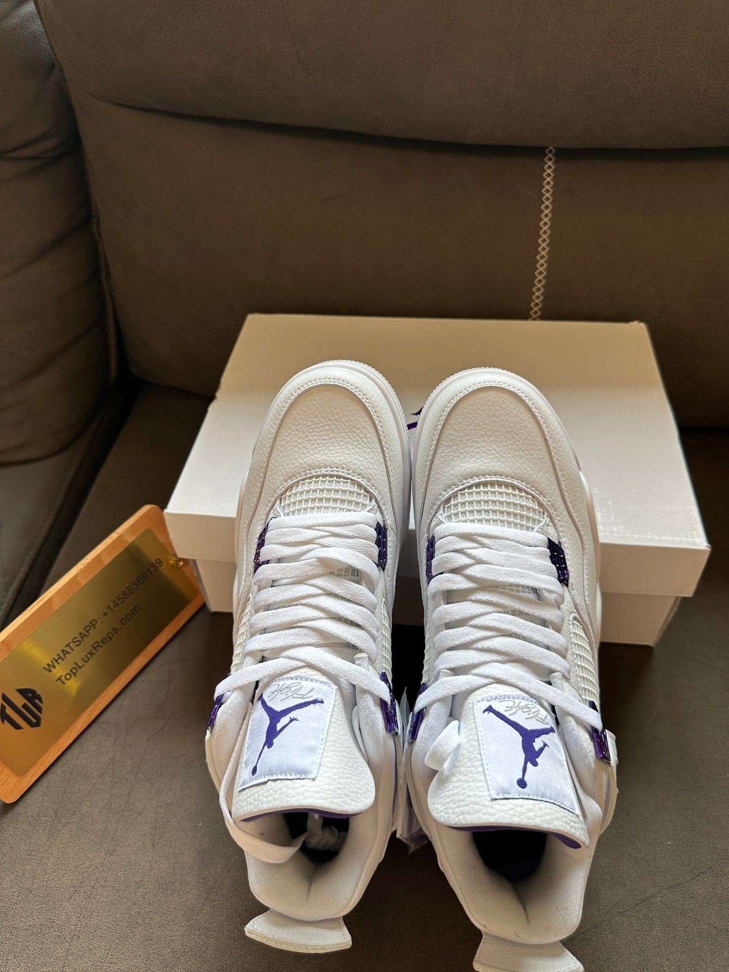 Nike Air Jordan 4 Retro “Metallic Purple” White Court Purple