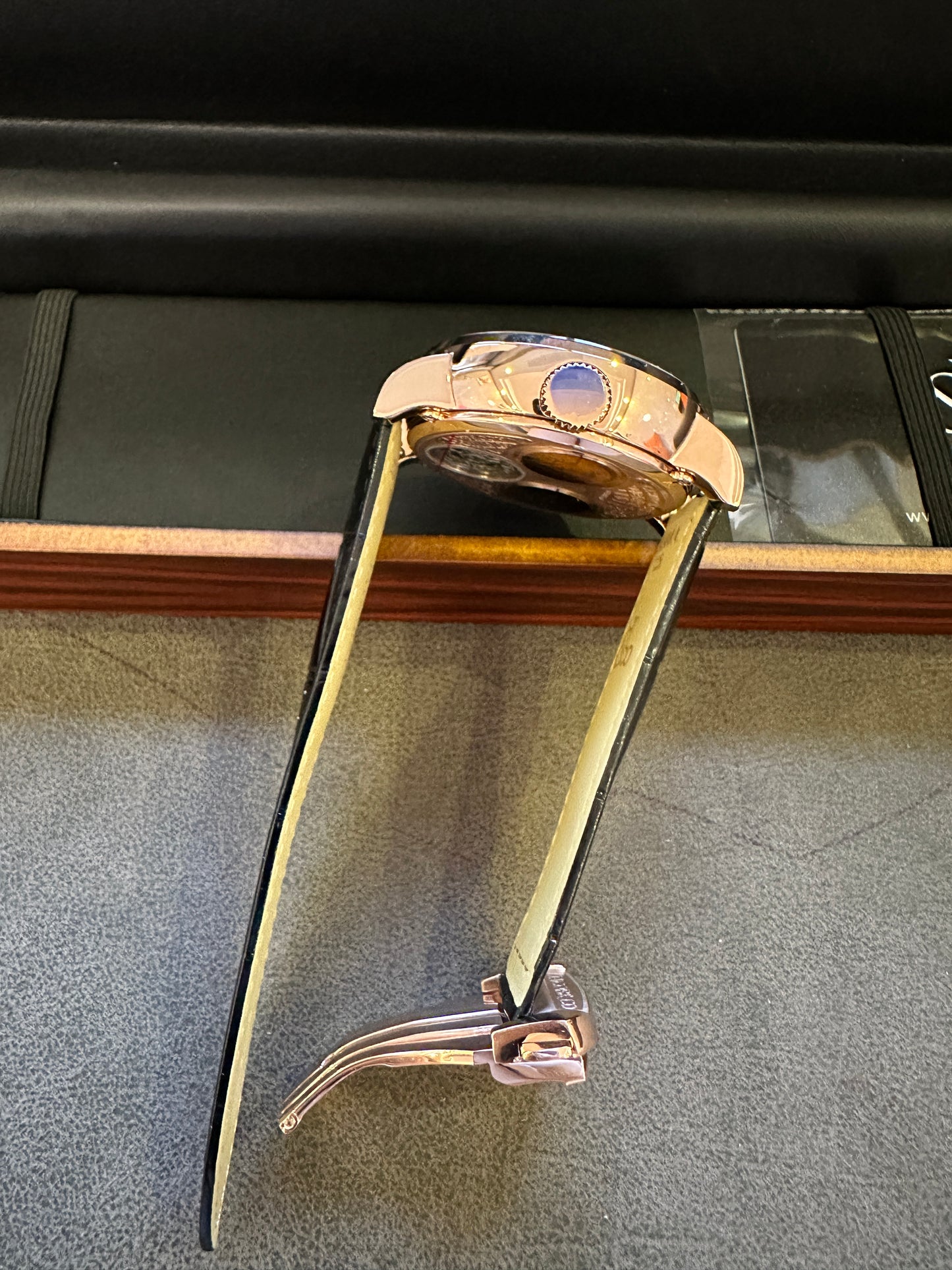 Jacob & Co. Casino Tourbillon Rose Gold Black Dial Automatic Watch