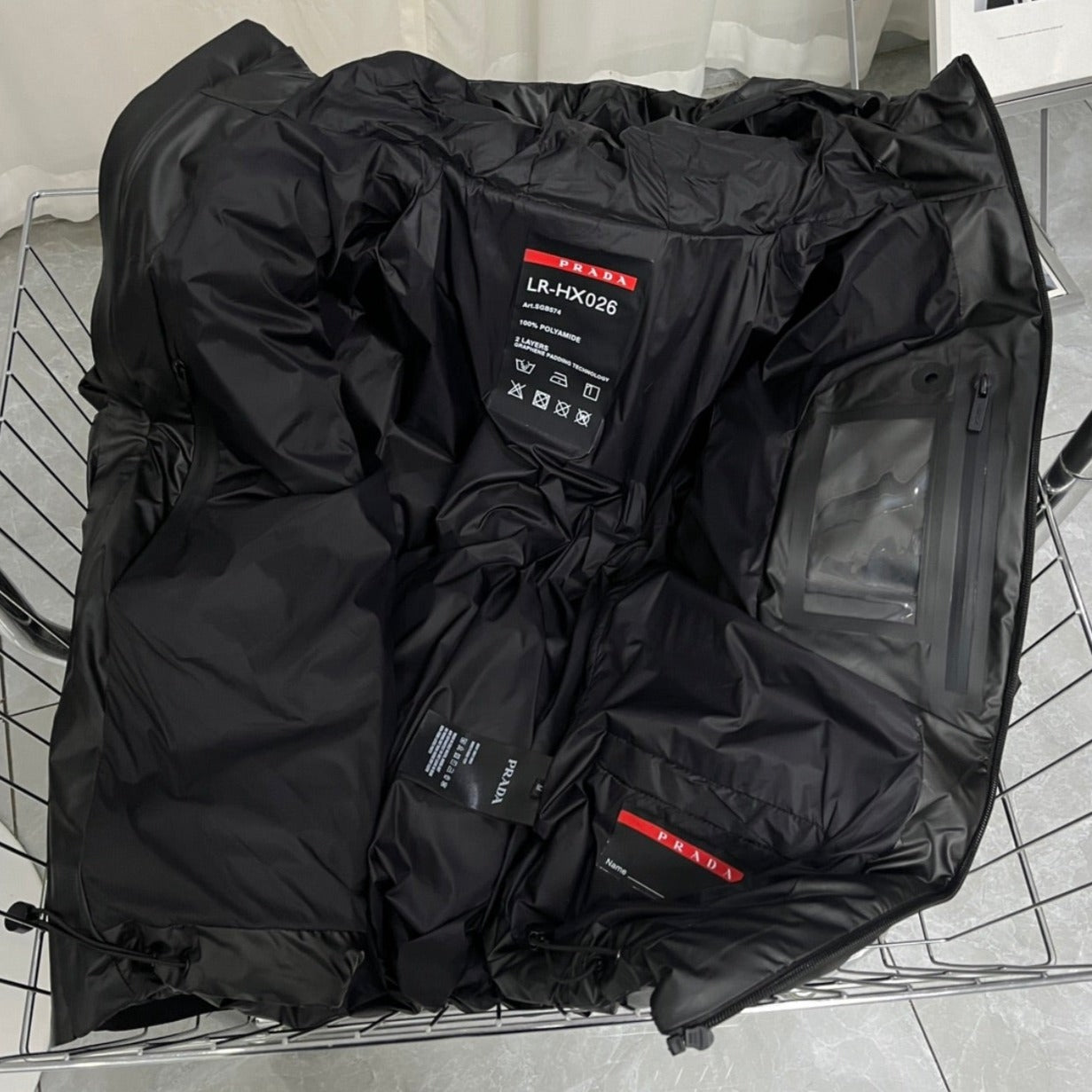 Prada puffer coat