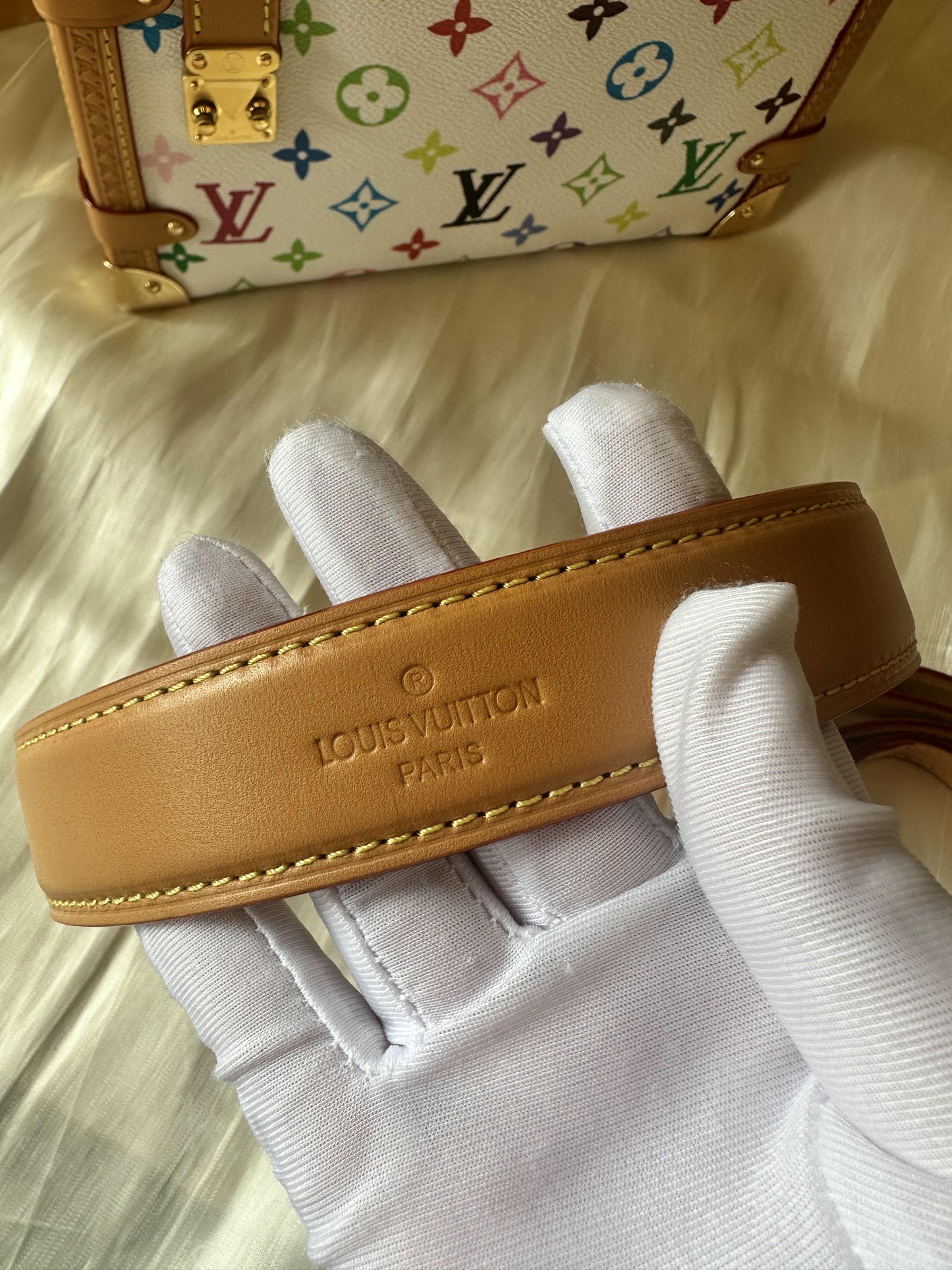 Louis Vuitton multicolor side trunk bag
