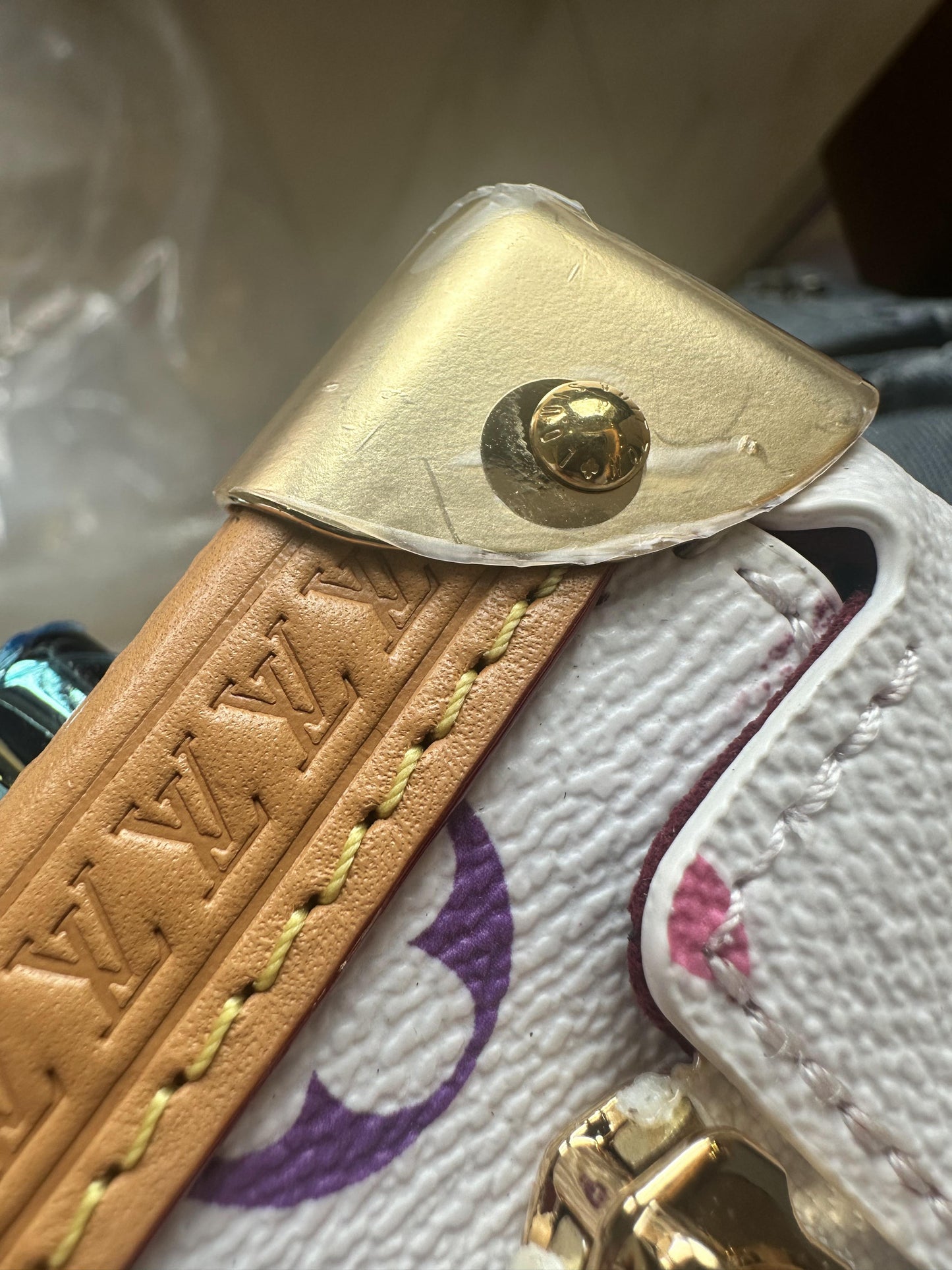 Louis Vuitton multicolor side trunk bag