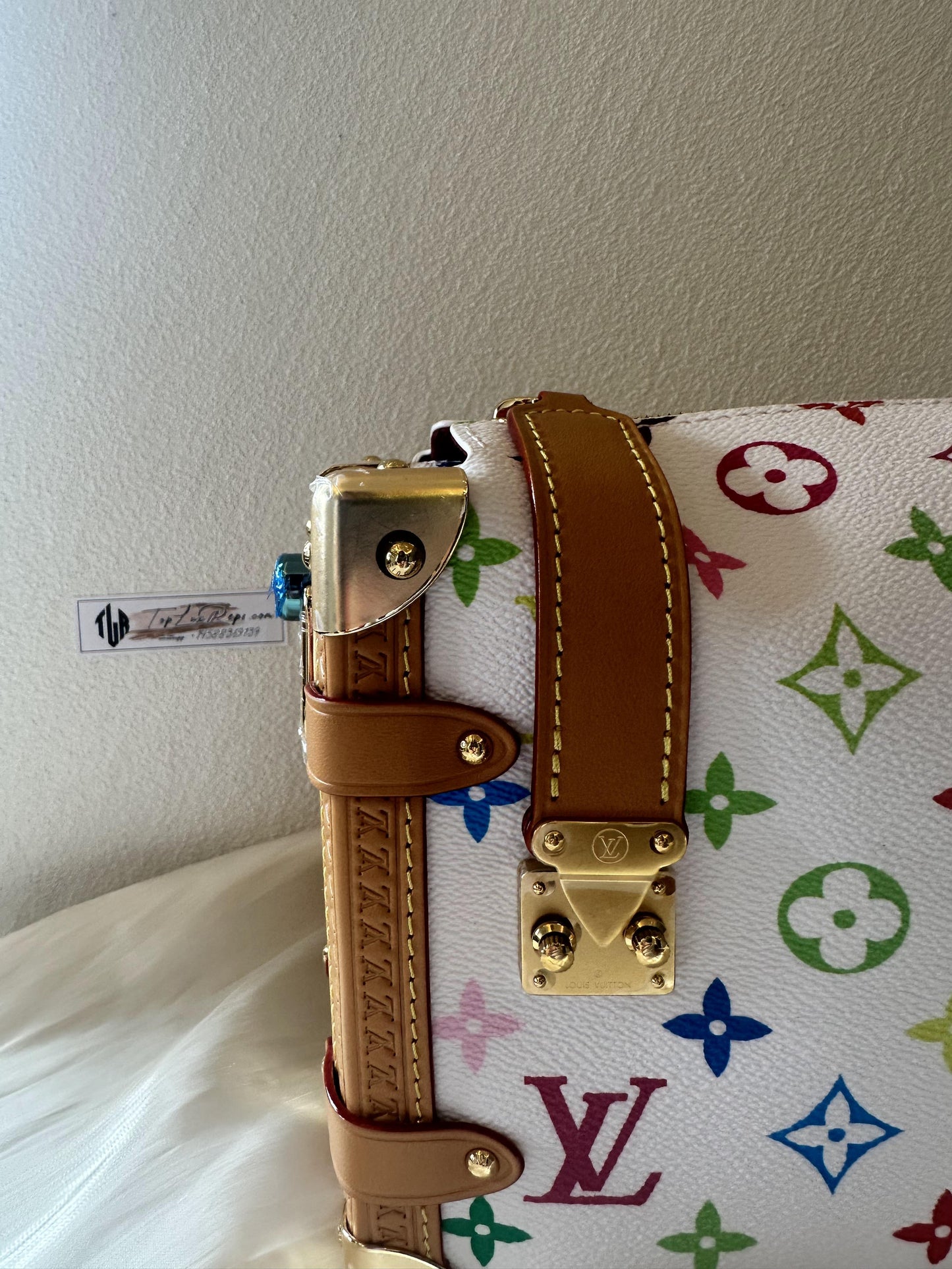 Louis Vuitton multicolor side trunk bag