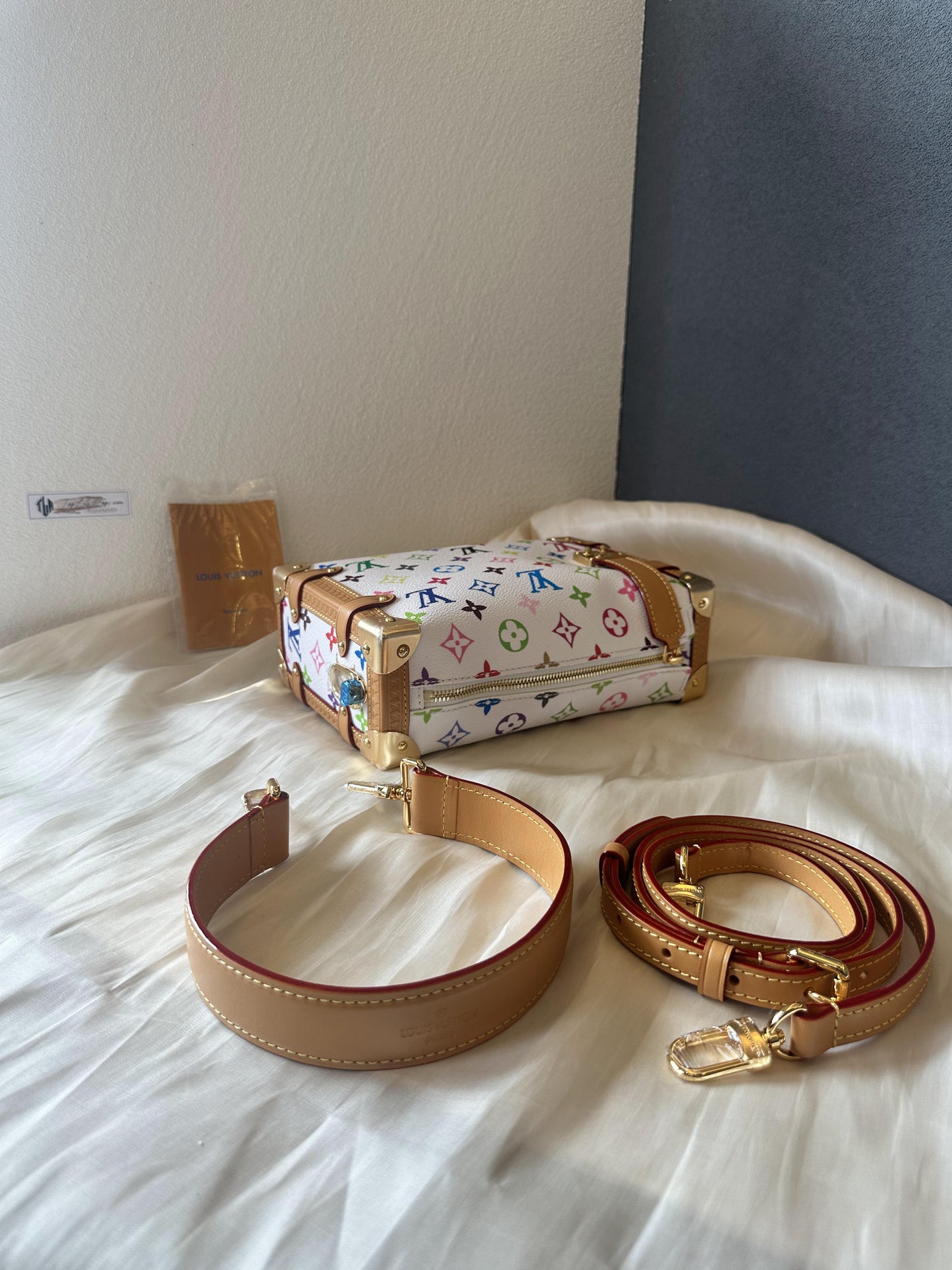 Louis Vuitton multicolor side trunk bag