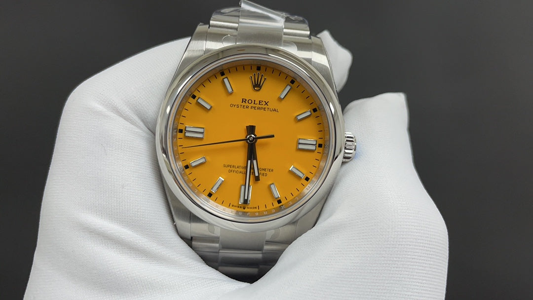 Mustard Yellow 36MM Watch