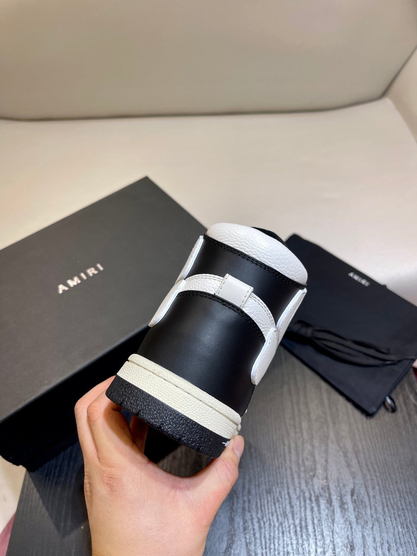 Amiri Leather High Top Sneakers Shoes