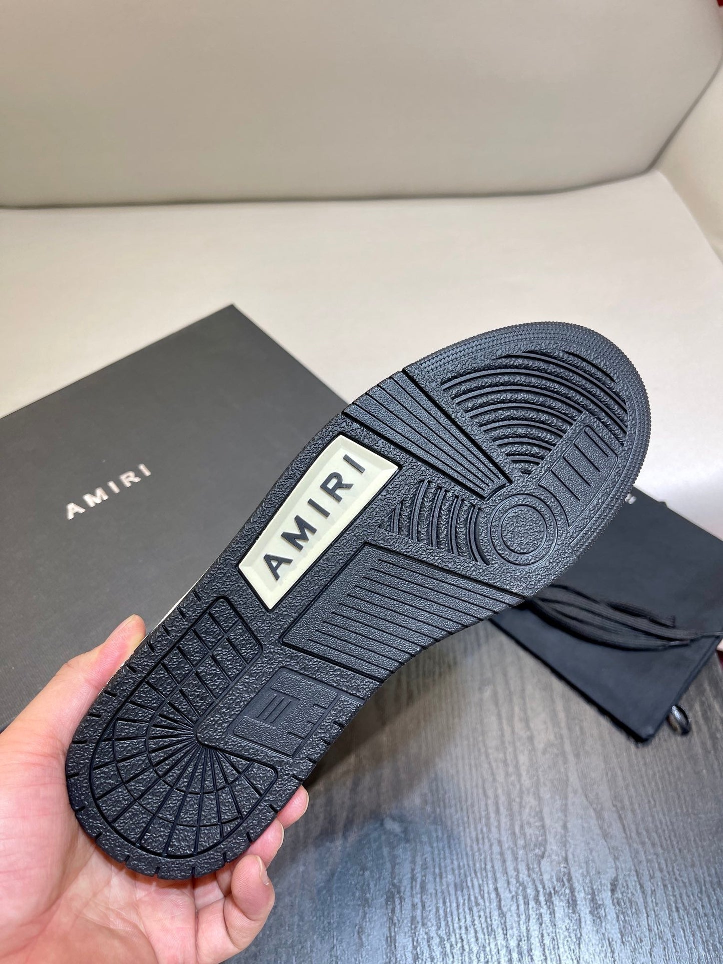 Amiri Leather High Top Sneakers Shoes