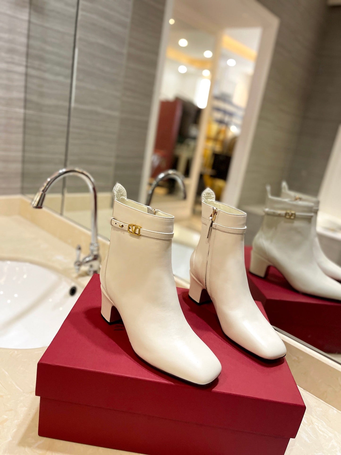 Valentino Short Heel Boots
