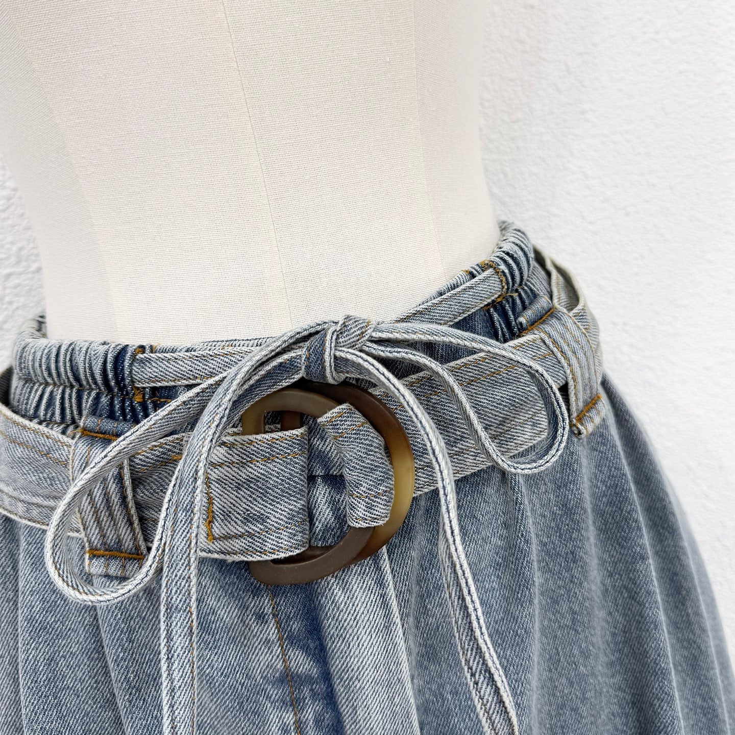 Short en jean large Zimmermann avec ceinture à la taille