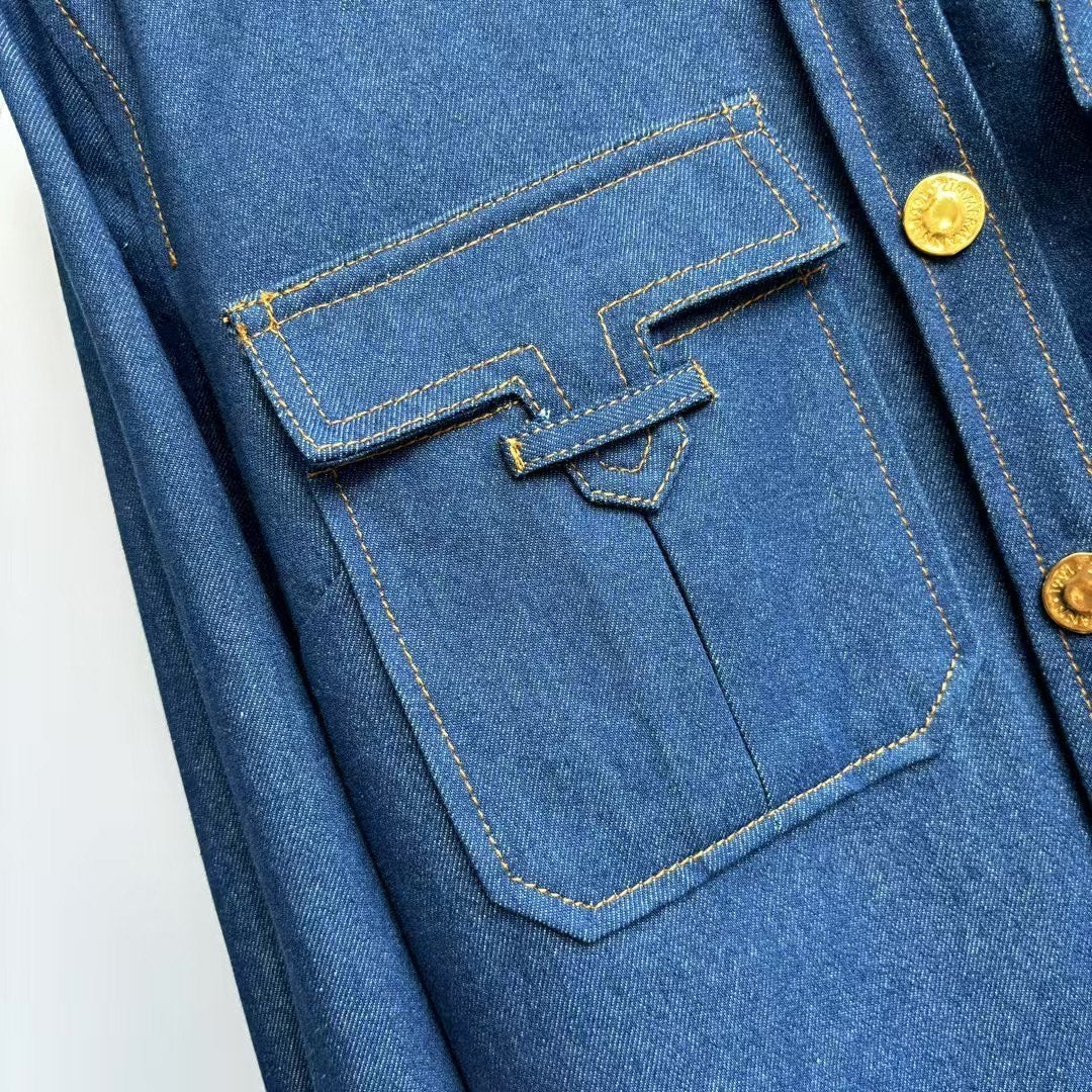 Chemise en jean Zimmermann Illuminate 2025 pré-printemps – Tissu en coton turc
