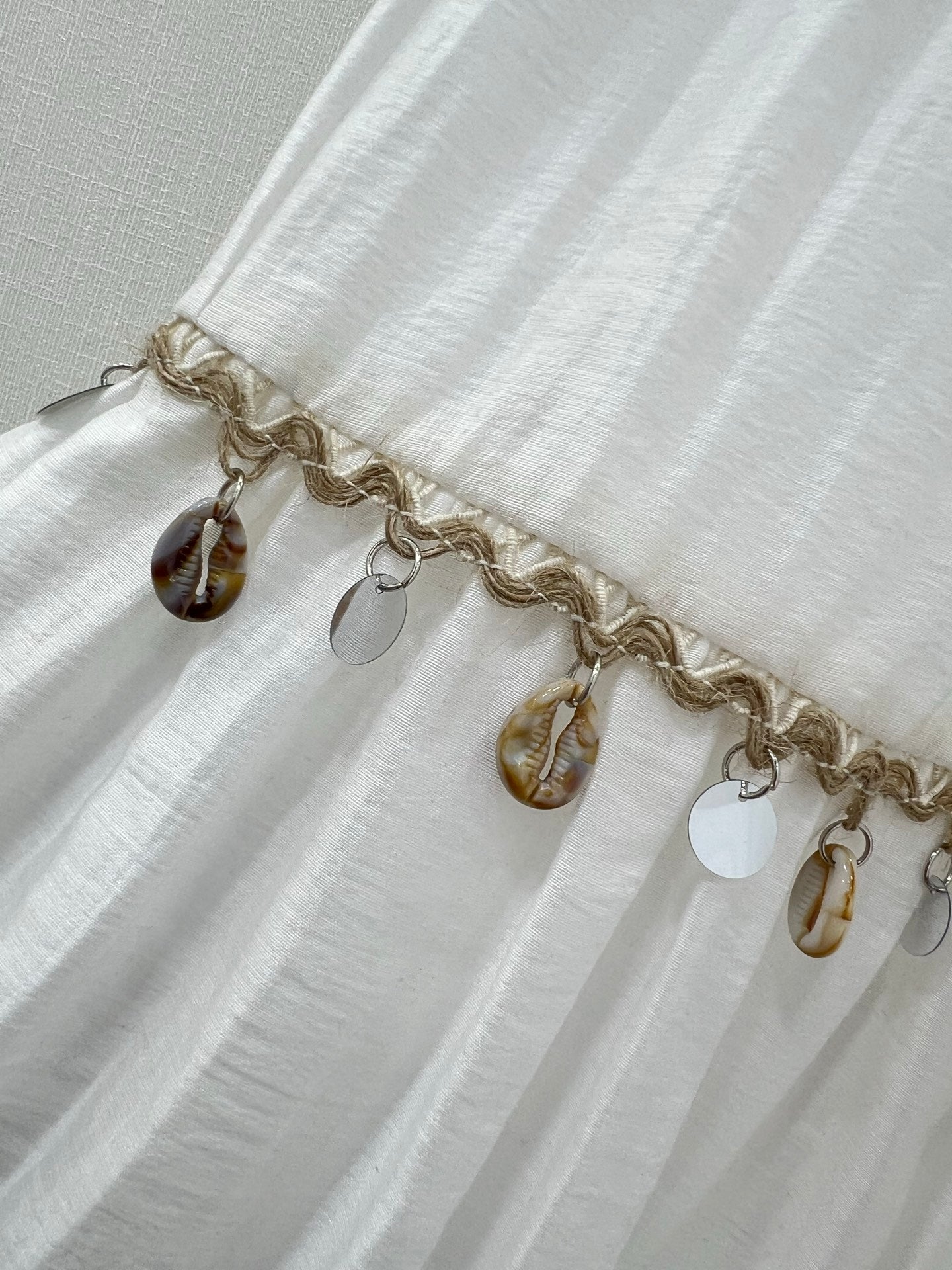 Jupe midi blanche taille haute à bordure coquillage Zimmermann 2025