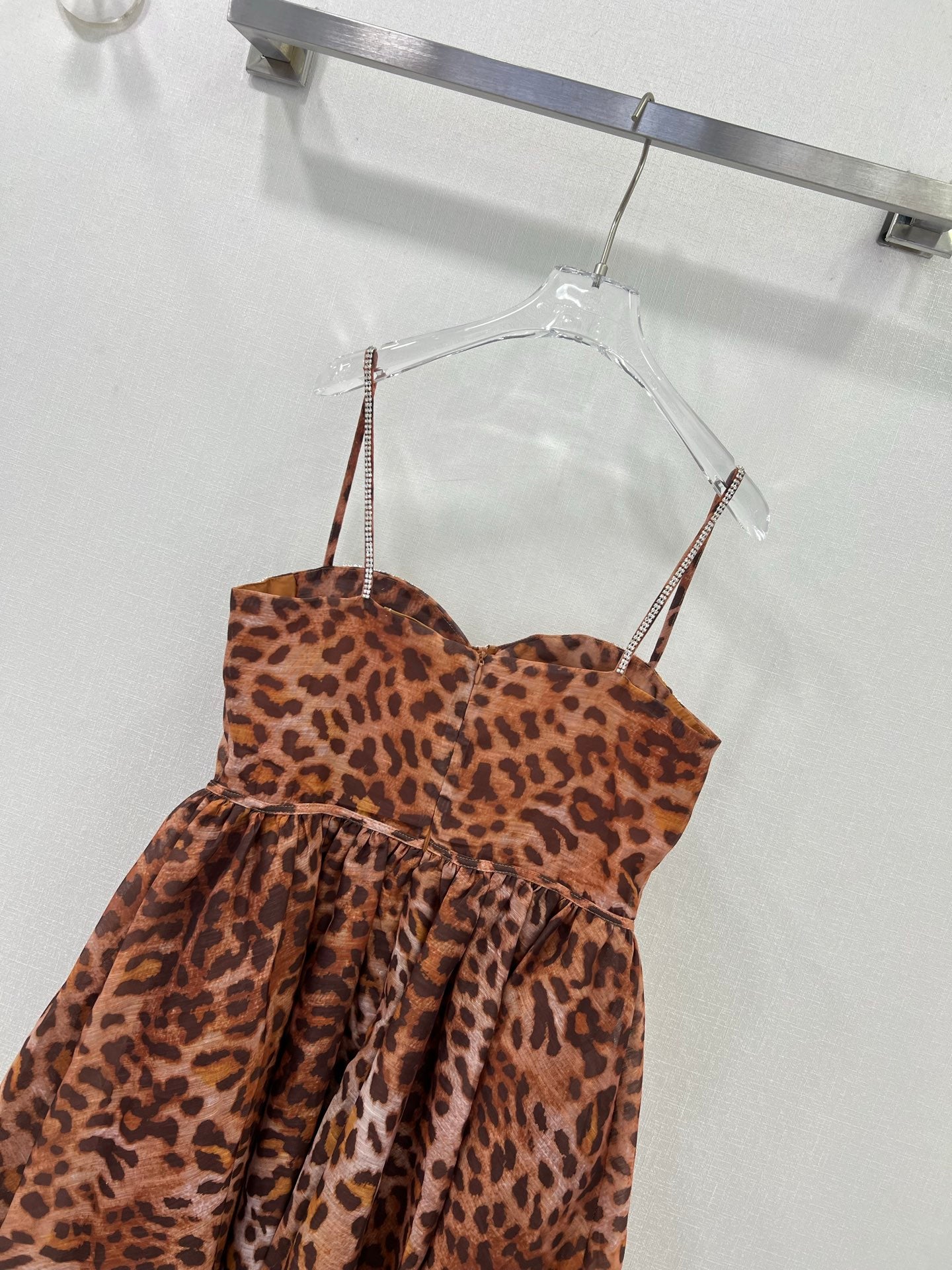 Zimmermann 2025 Leopard Print Flared Midi Dress
