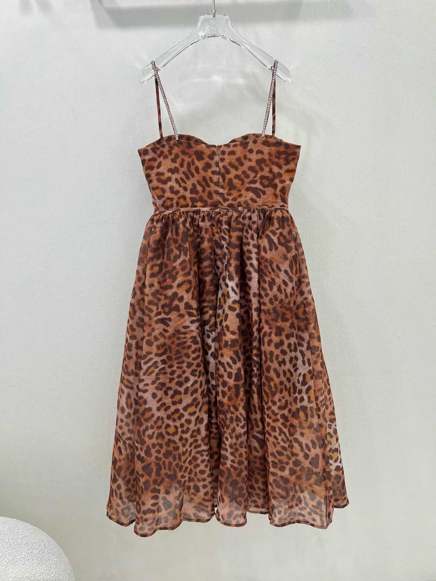 Zimmermann 2025 Leopard Print Flared Midi Dress