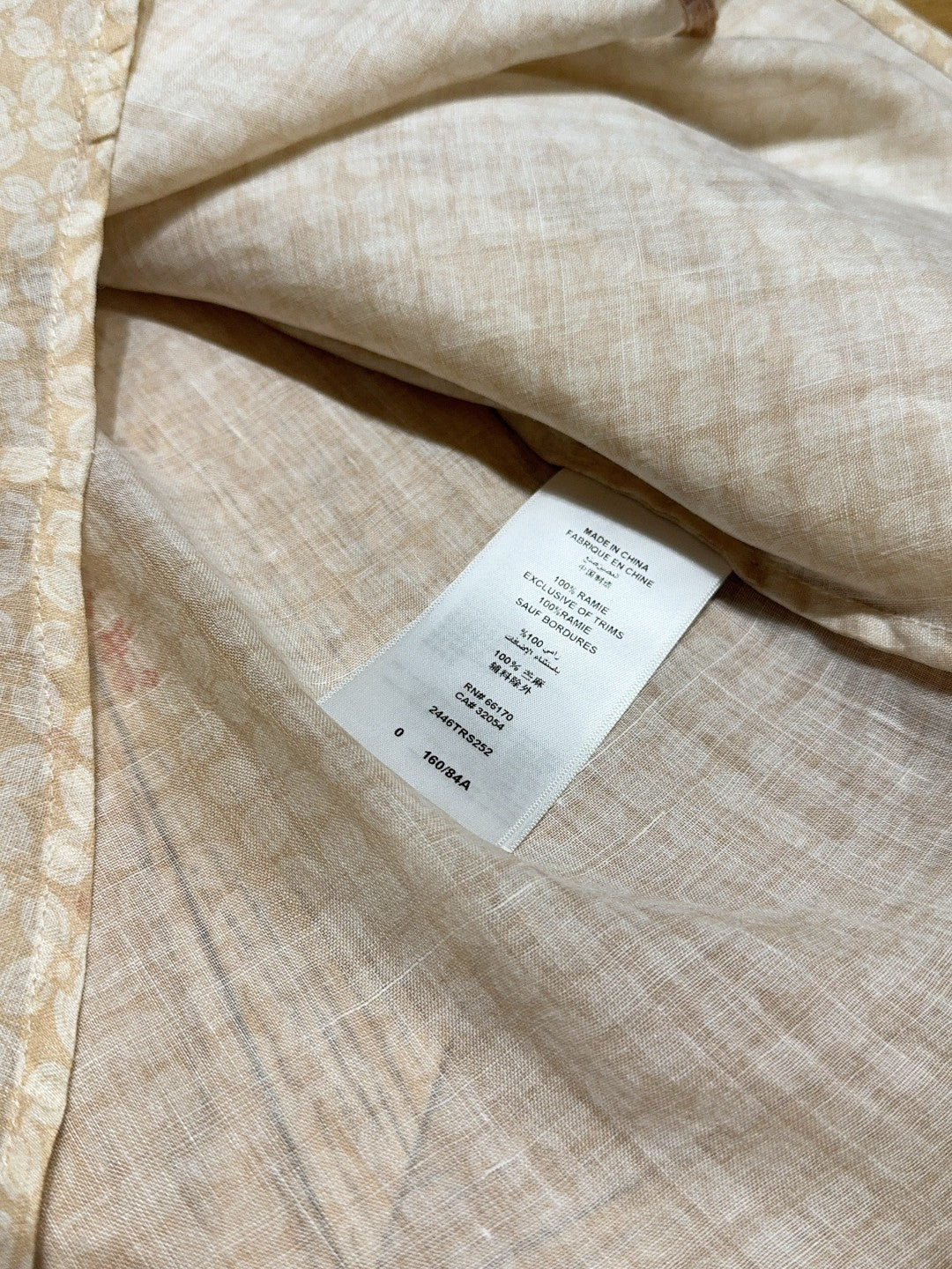 Chemisier à manches lanternes et imprimé floral corail Zimmermann avec boutons en coquille de noix de coco