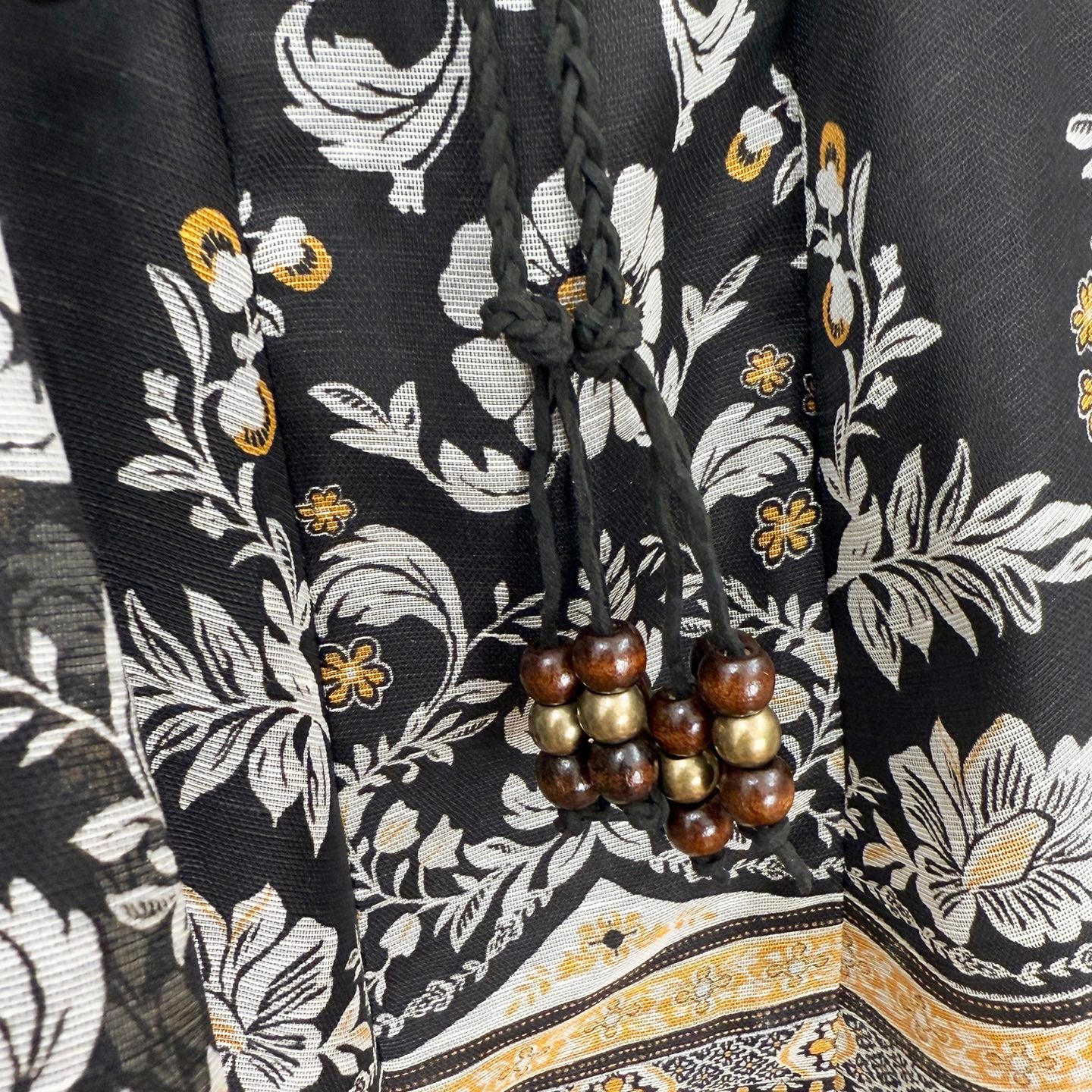Mini-robe vintage fleurie en lin et soie Zimmermann