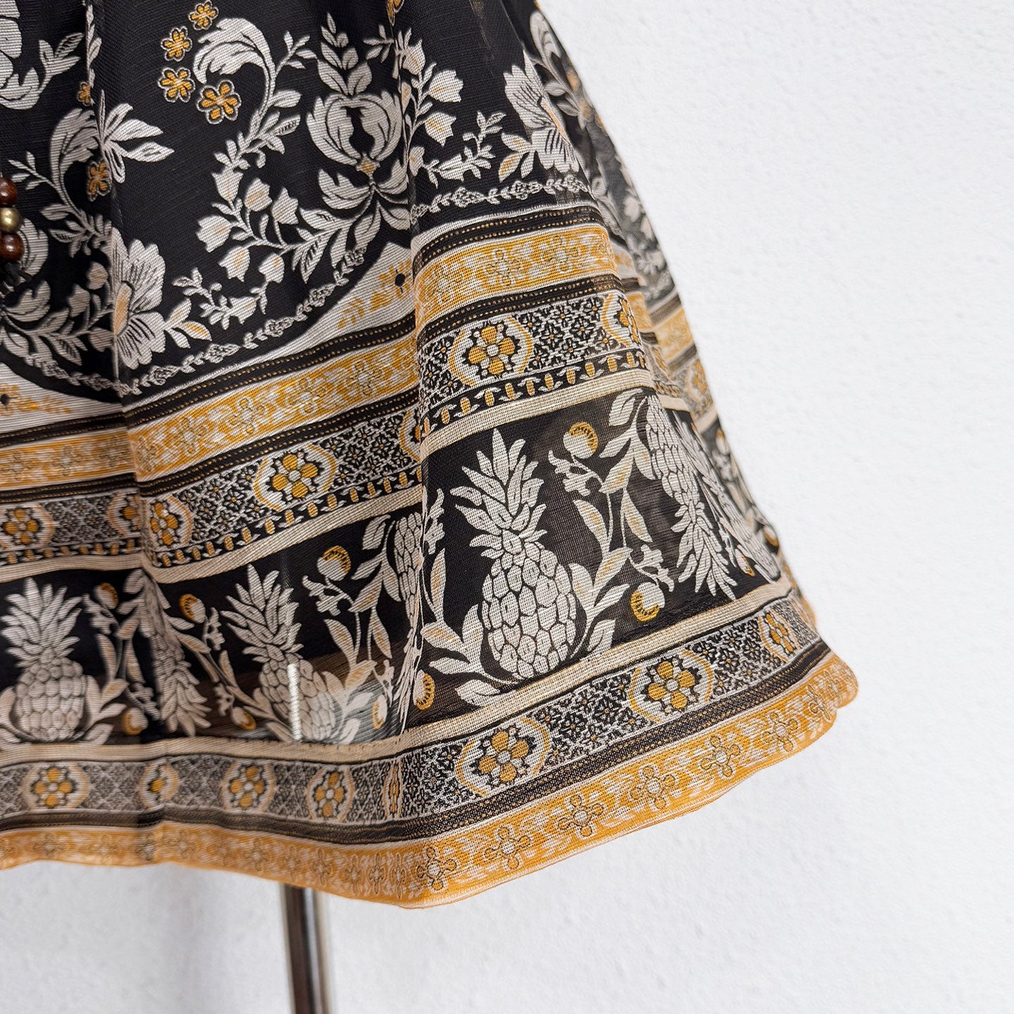 Mini-robe vintage fleurie en lin et soie Zimmermann