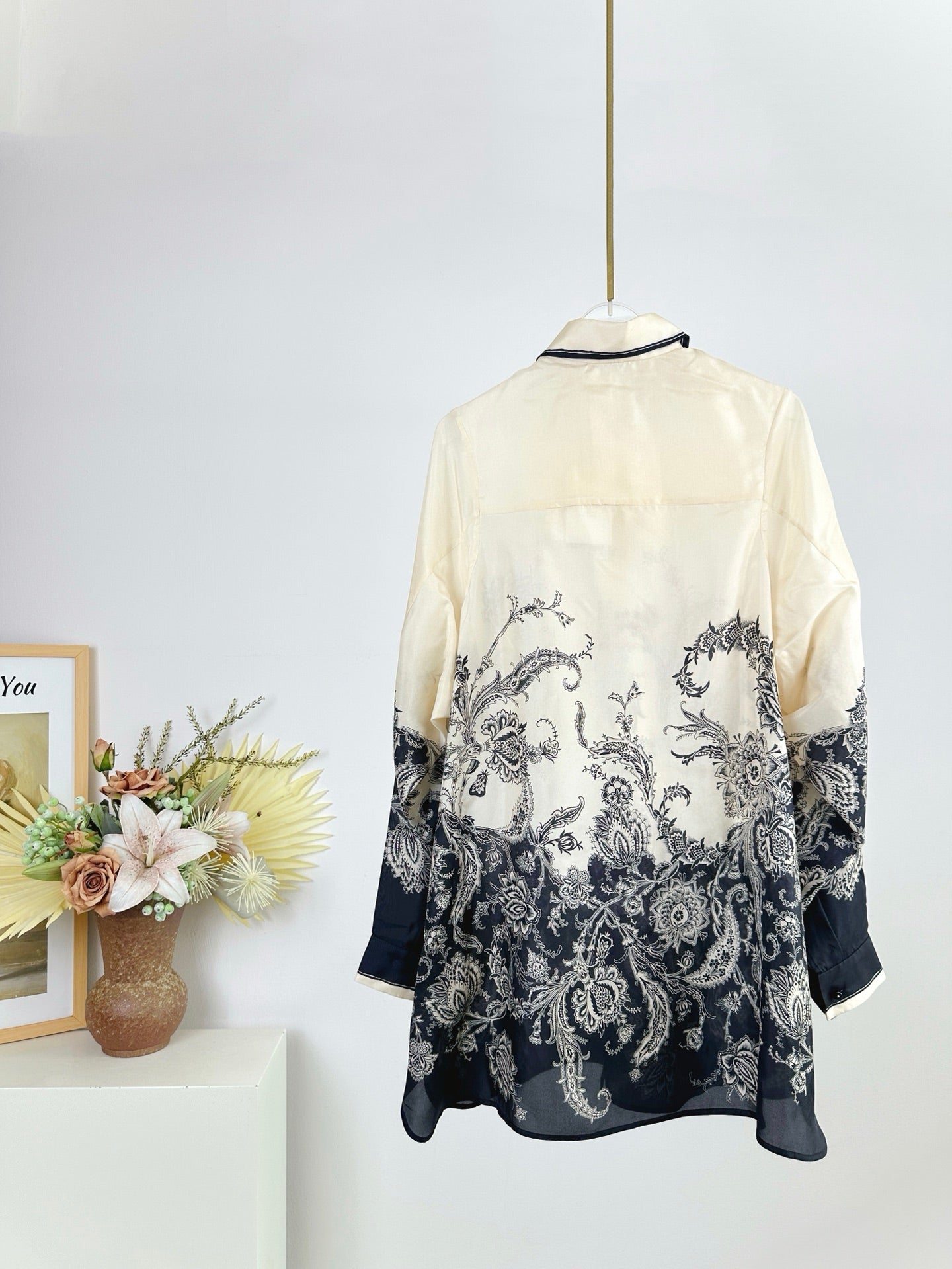 Chemise en soie imprimée Zimmermann Rhiannon