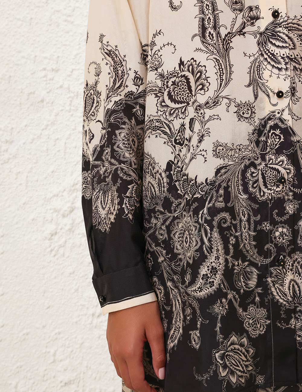 Chemise en soie imprimée Zimmermann Rhiannon