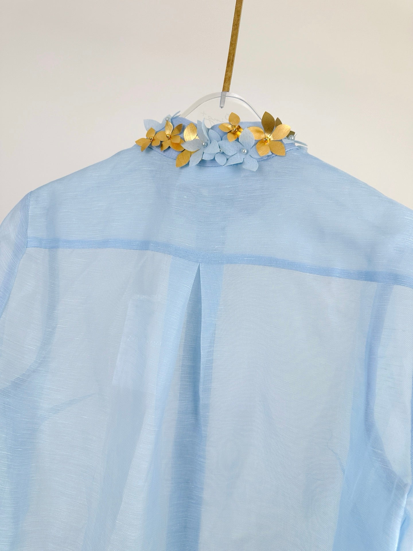 Chemise à col fleuri Illuminate de Zimmermann avec caraco