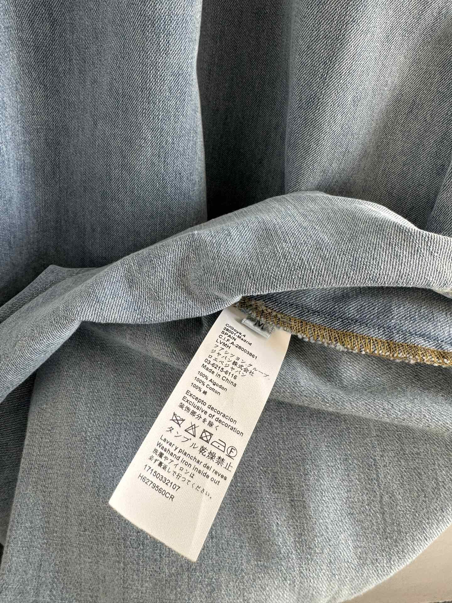 Zimmermann Vintage Wash Denim V-Neck Midi Dress