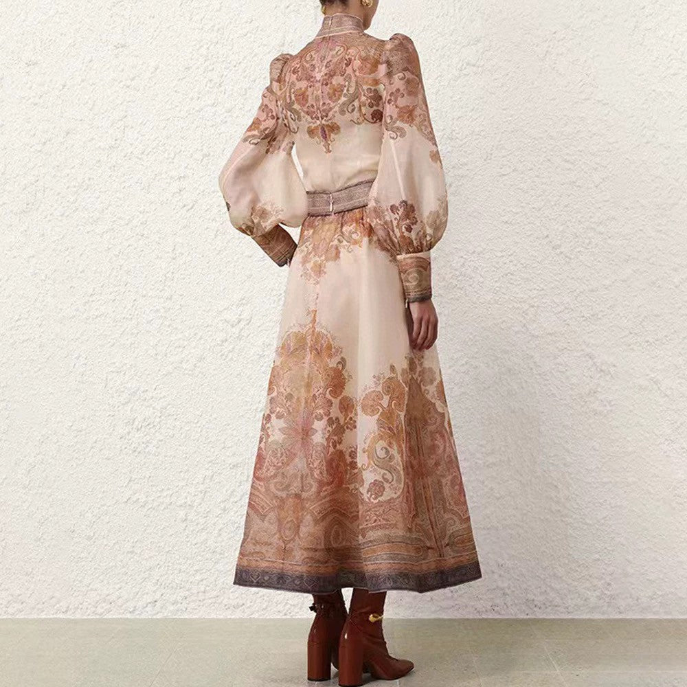 Zimmermann Explorer Printed Blouse & High-Waisted Skirt Set