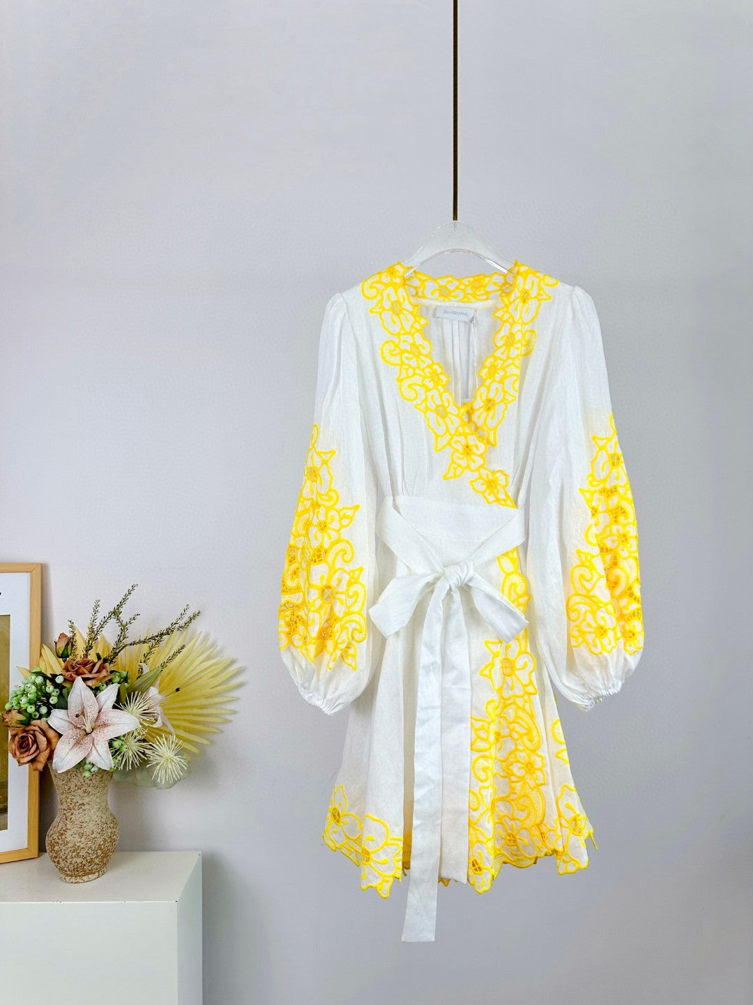 Zimmermann GOLDEN Embroidered Linen Dresses