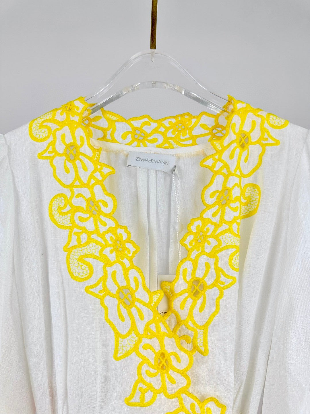 Zimmermann GOLDEN Embroidered Linen Dresses