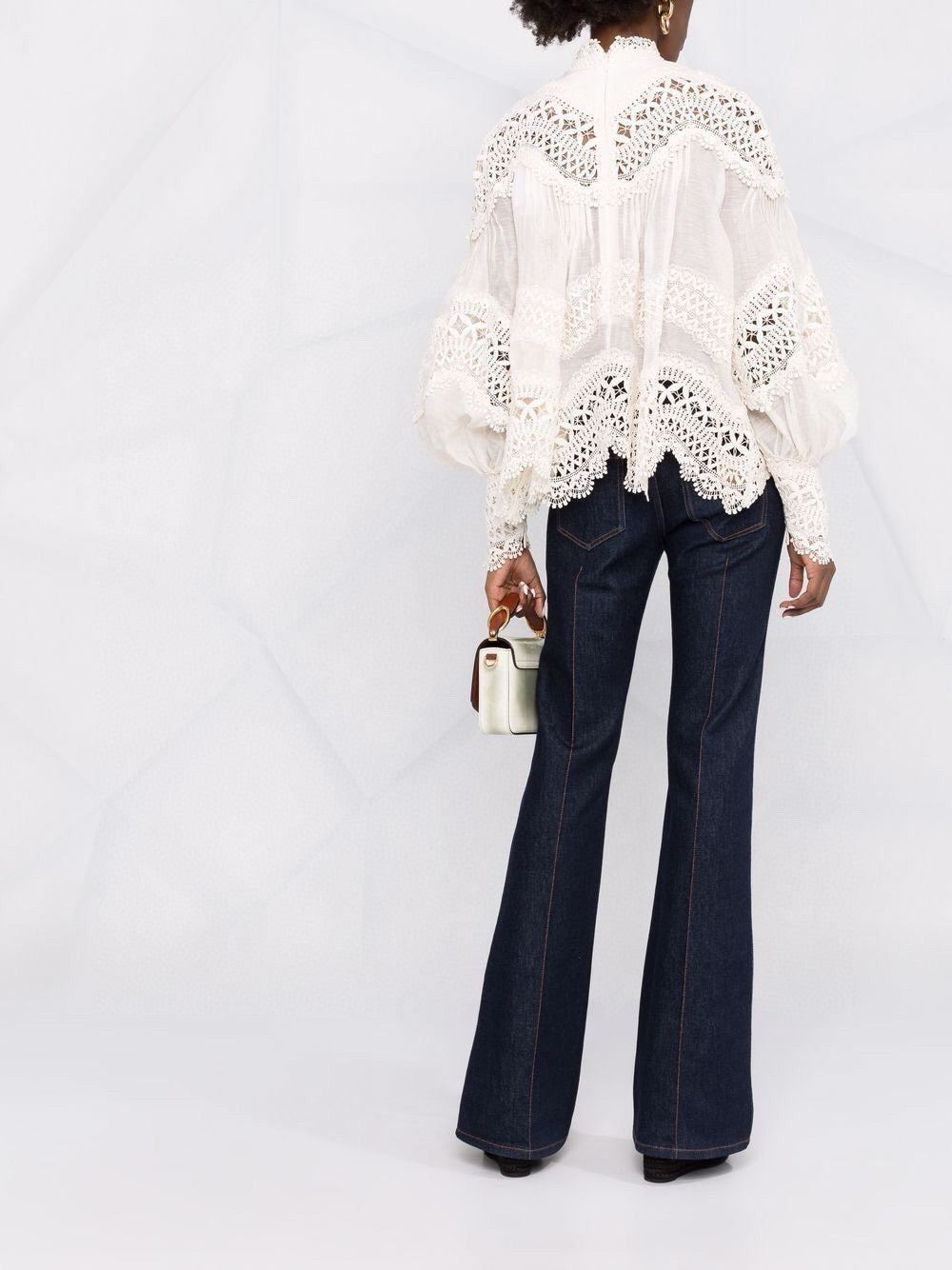Zimmermann Postcard Embroidered Blouse in Cream – Resort 2022