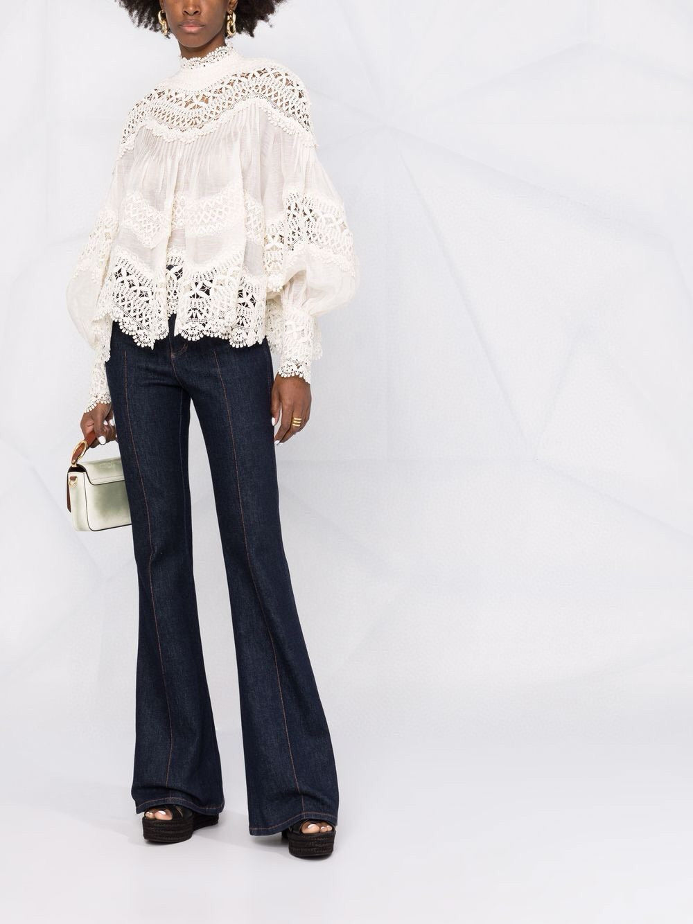 Zimmermann Postcard Embroidered Blouse in Cream – Resort 2022