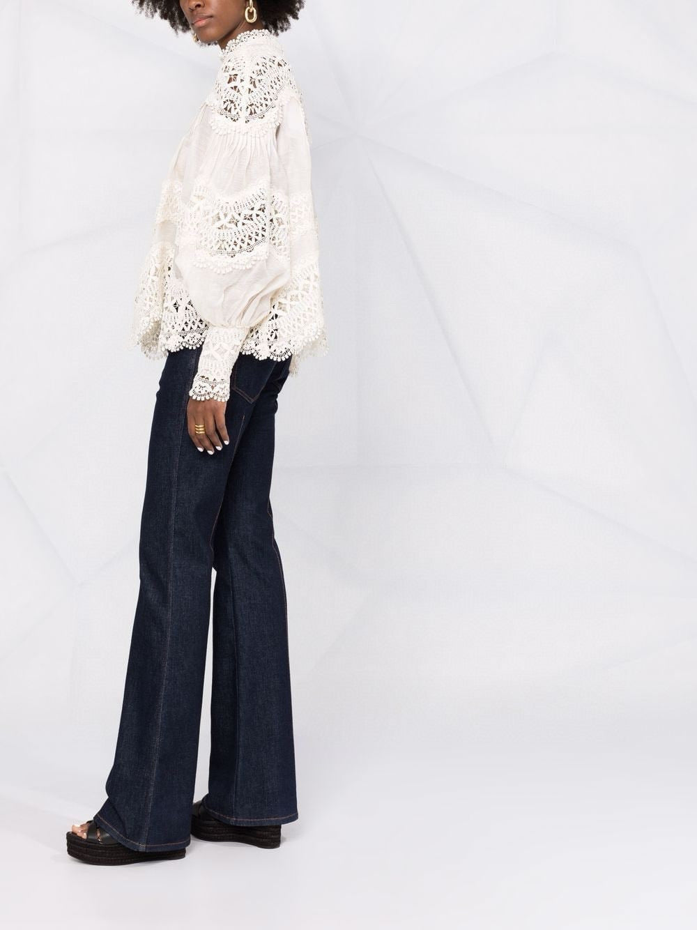 Zimmermann Postcard Embroidered Blouse in Cream – Resort 2022