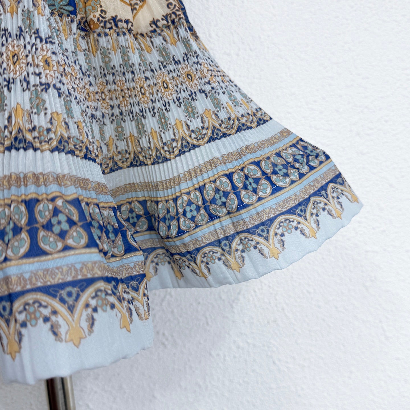 Zimmermann Pleated Baroque Print Mini Dress