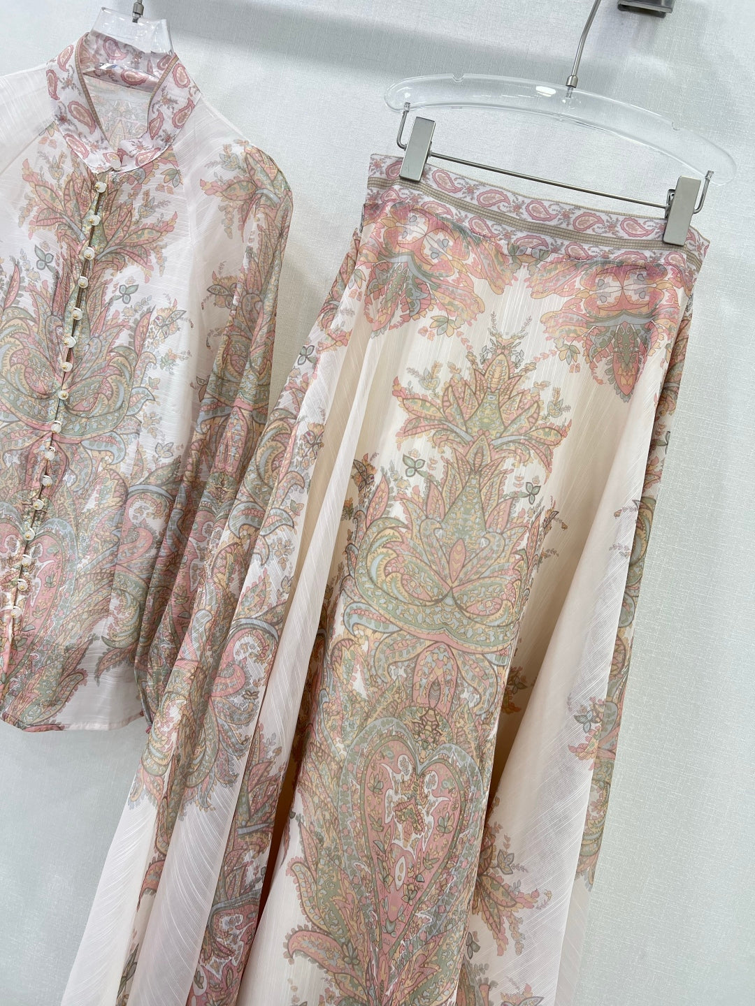 Zimmermann Explorer Print Blouse & Maxi Skirt Set