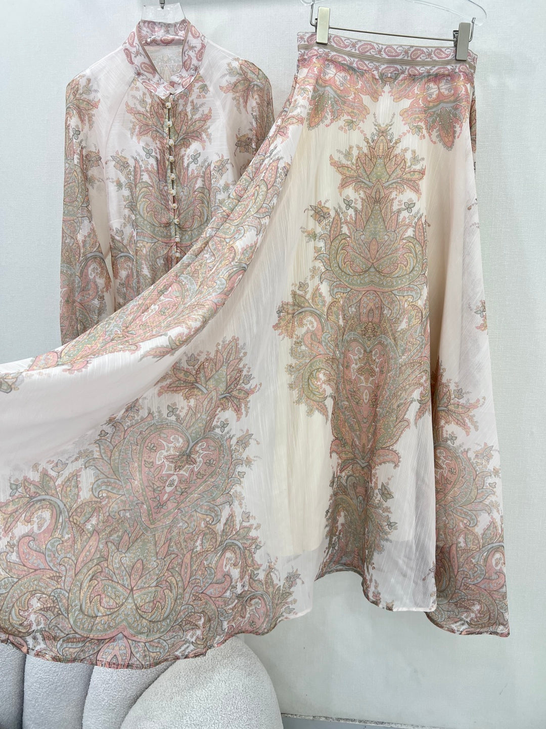 Zimmermann Explorer Print Blouse & Maxi Skirt Set