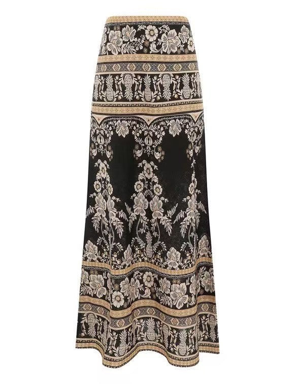 Zimmermann Printed Shirt and Matching Maxi Skirt Set
