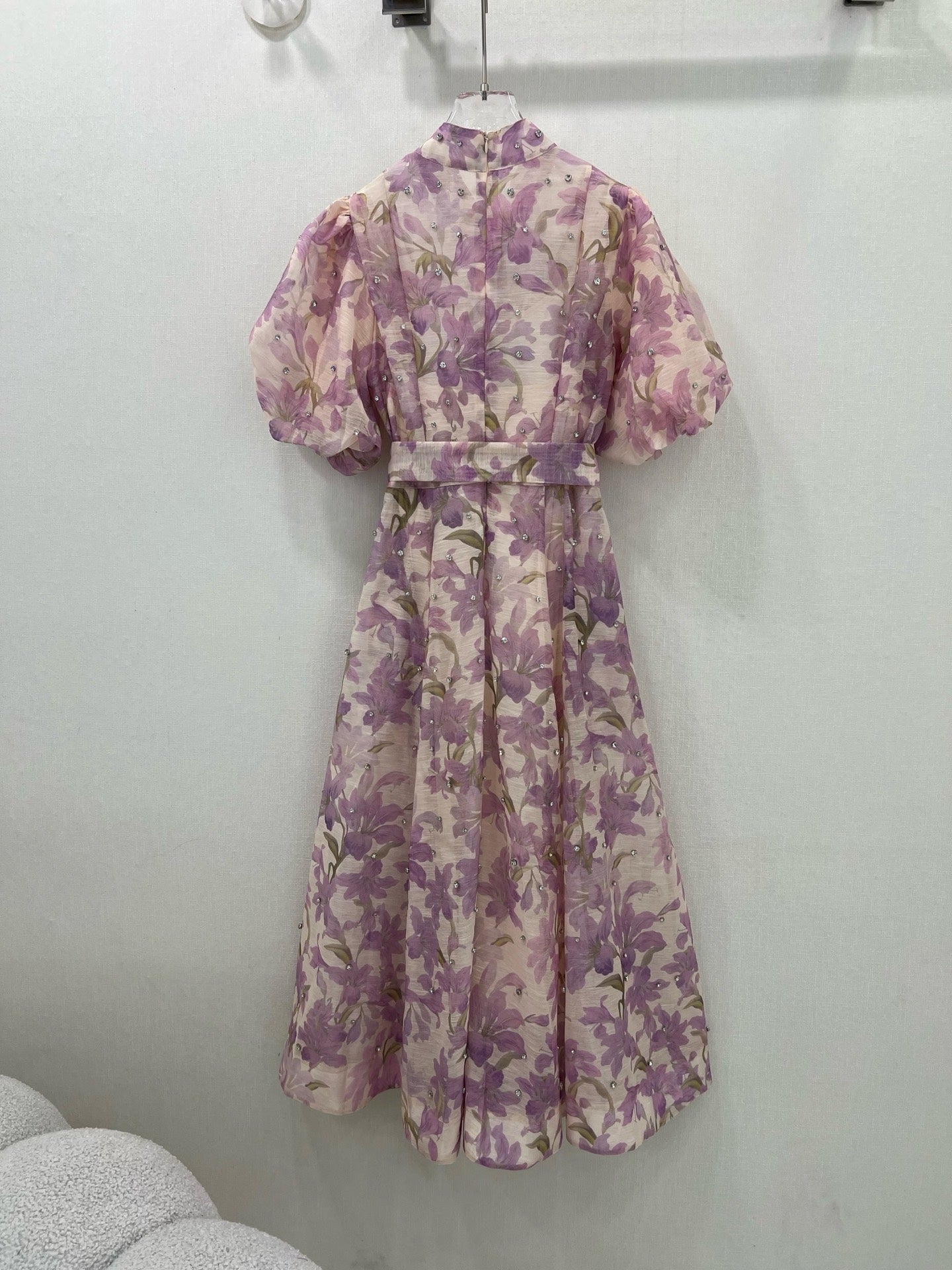 Zimmermann Beaded Floral Puff Sleeve Maxi Dress – 2-Piece Set