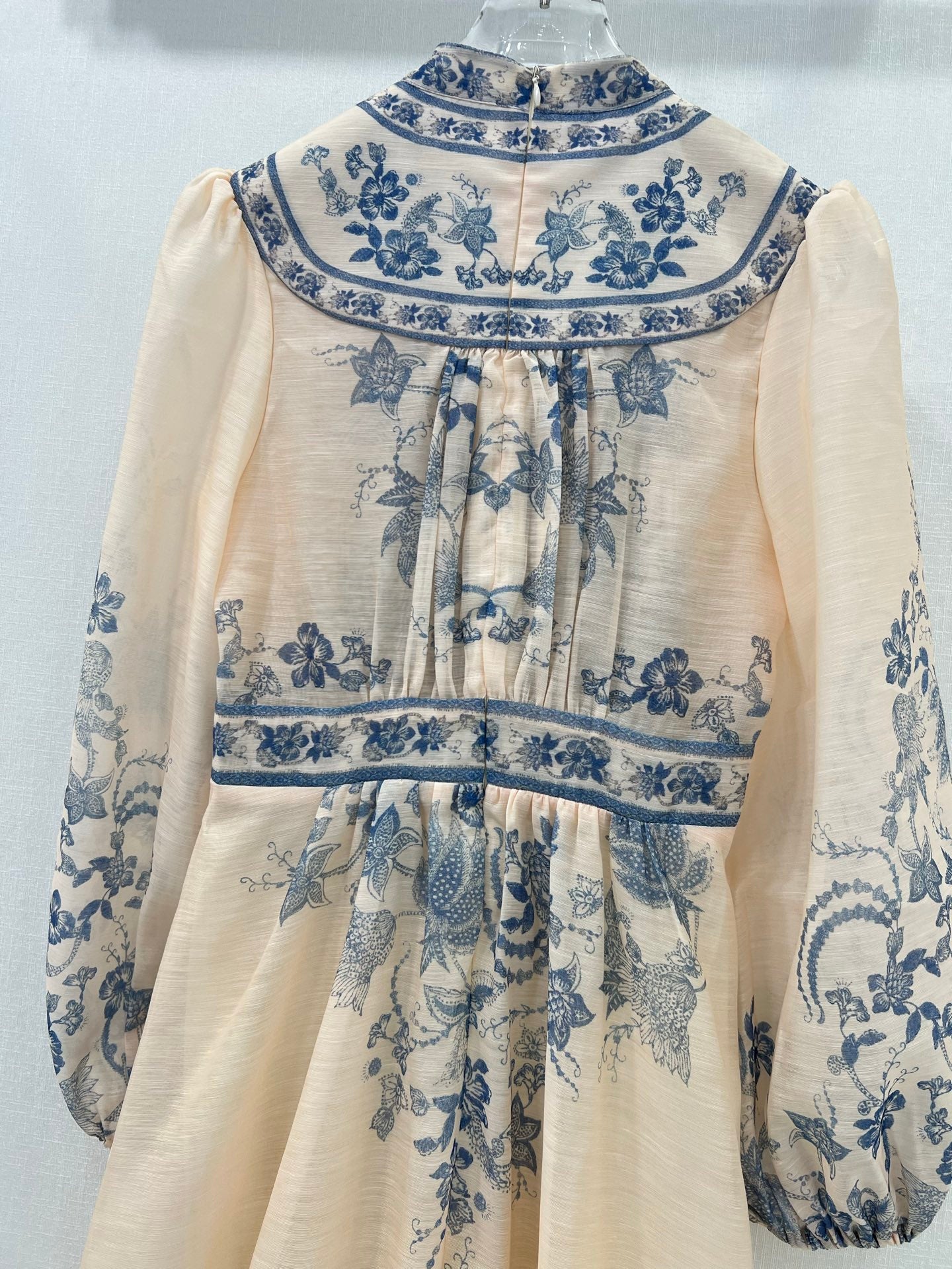 Zimmermann Floral Embroidered Maxi Dress with Animal Motif Hem