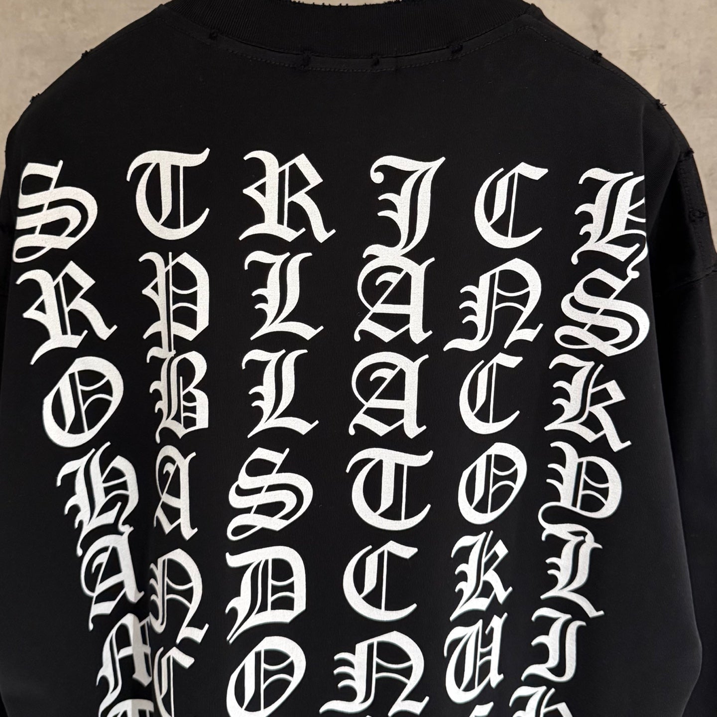 Chrome Hearts Long Sleeve SweatShirt Gothic Letter Print
