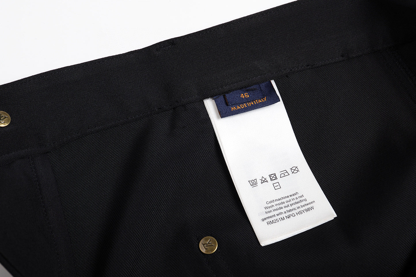 Louis Vuitton Black Utility Tailored Pants
