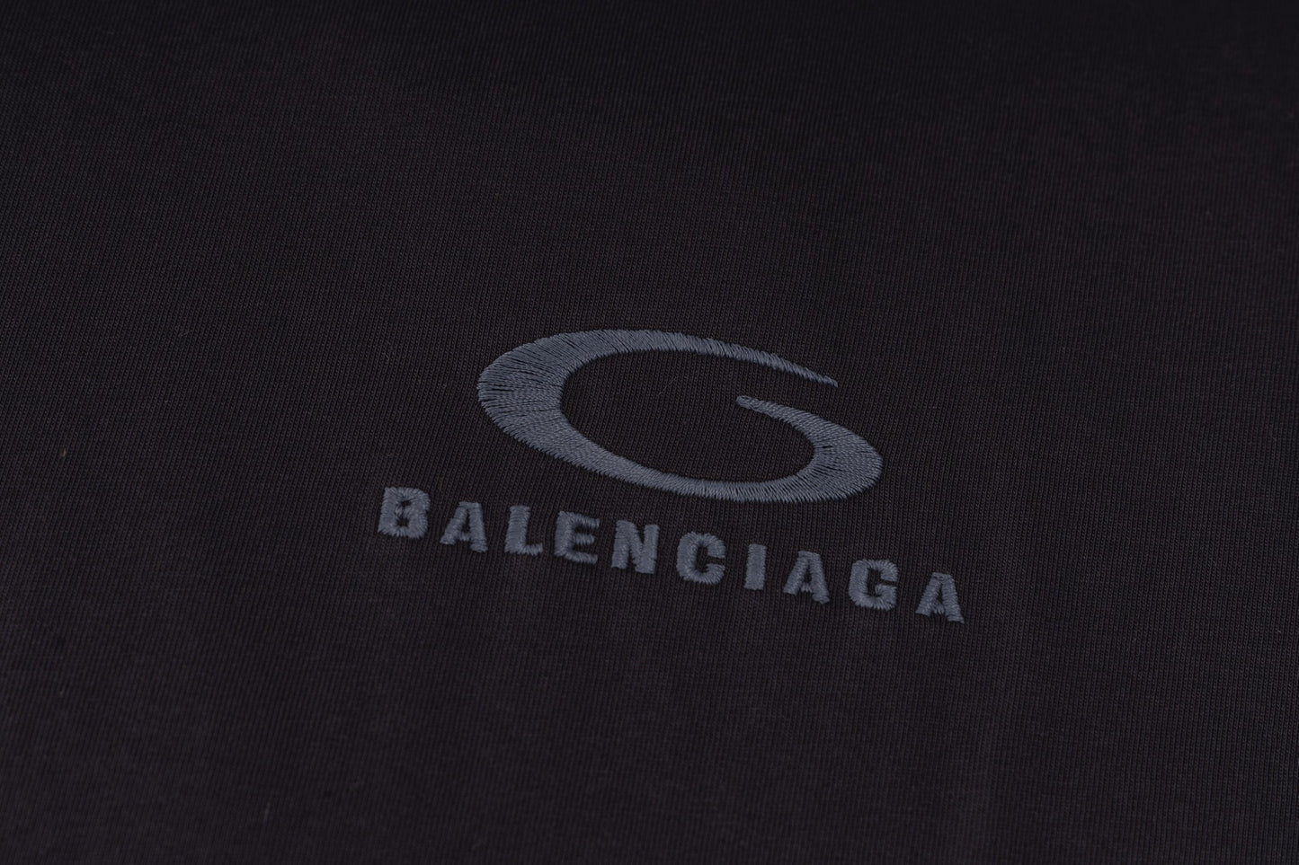 Balenciaga Circular Embroidery Cotton T-Shirt