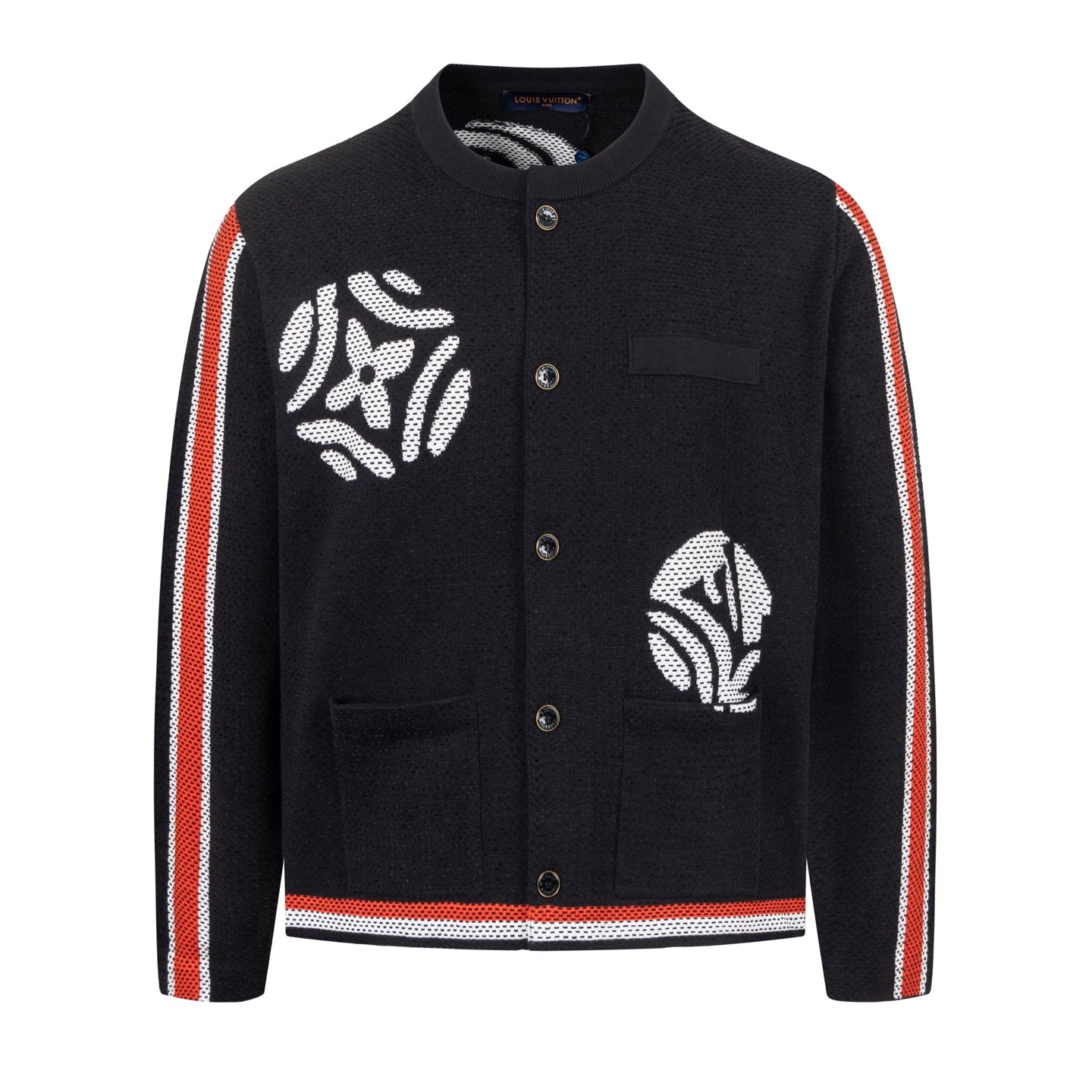 Louis Vuitton x Nigo Polka Dot Crewneck Knitted Jacket