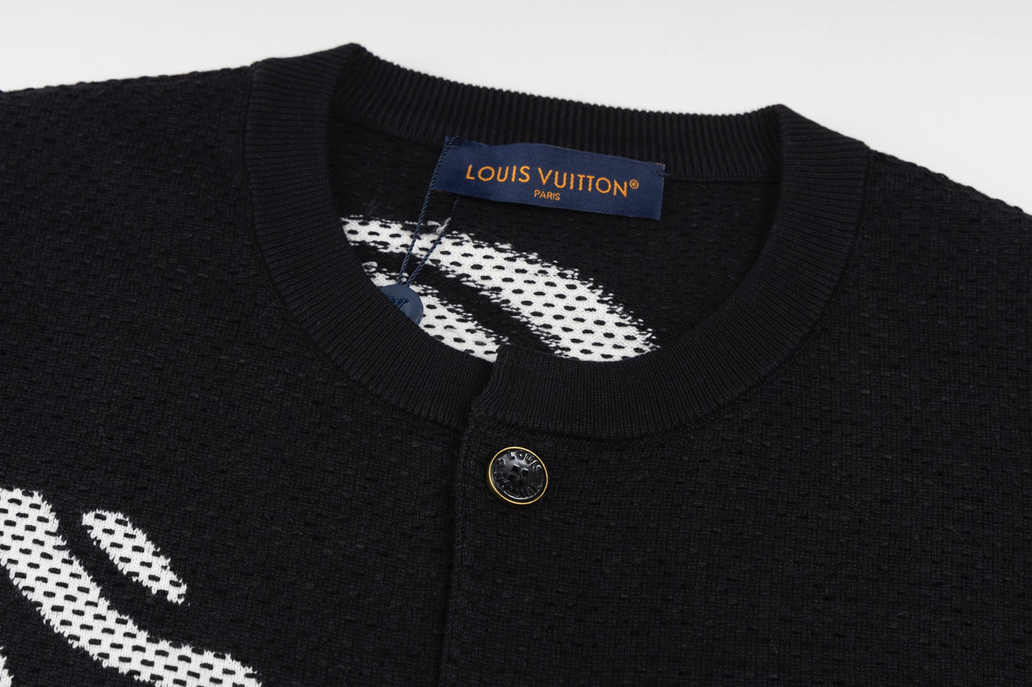 Louis Vuitton x Nigo Polka Dot Crewneck Knitted Jacket