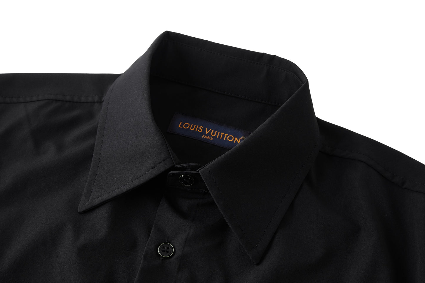 Louis Vuitton Beaded Pocket Logo Long Sleeve Shirt