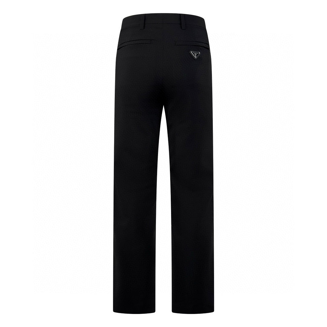 Prada Tailored Trousers with Triangle Logo