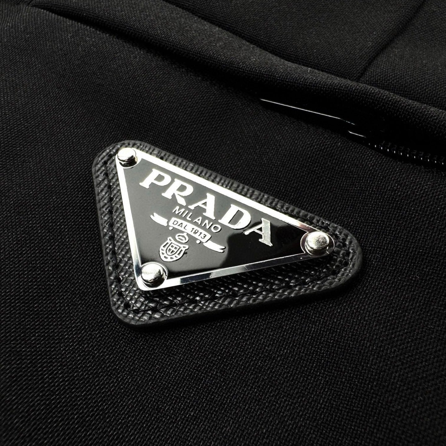 Prada Tailored Trousers with Triangle Logo