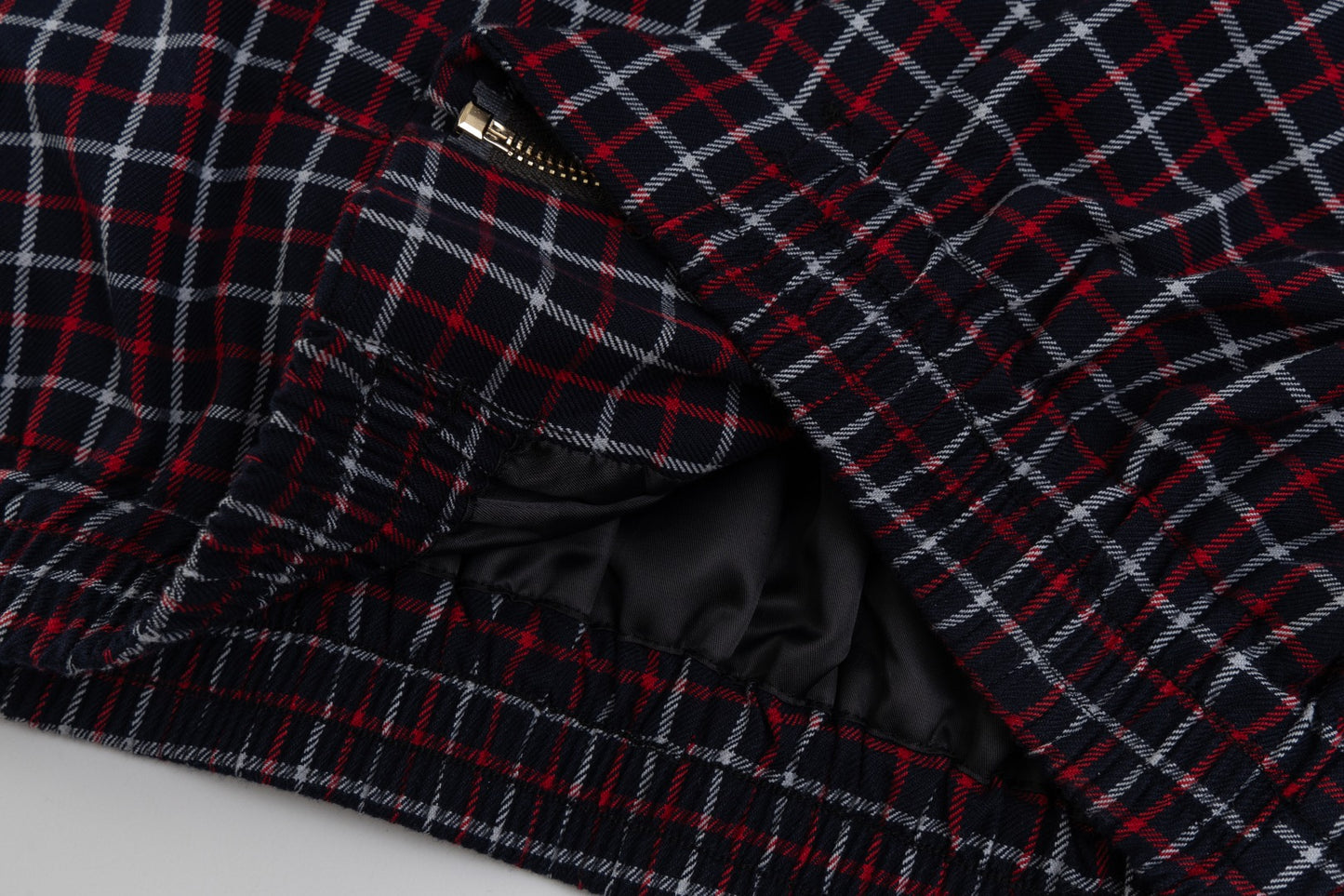 Miu Miu 24FW Red Plaid Wool Jacket