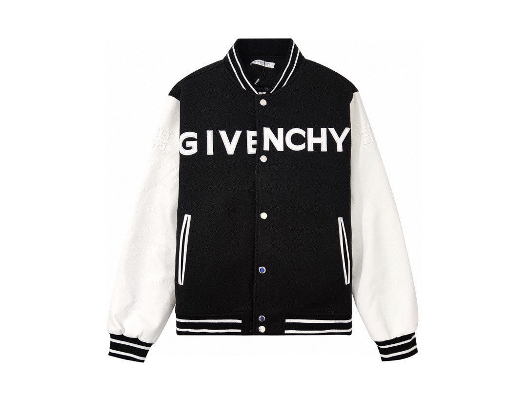 Givenchy Embroidered Letter Wool Varsity Jacket