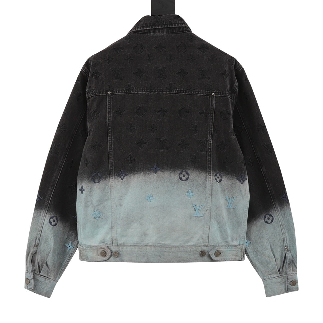 Louis Vuitton Gradient Embroidered Denim Jacket