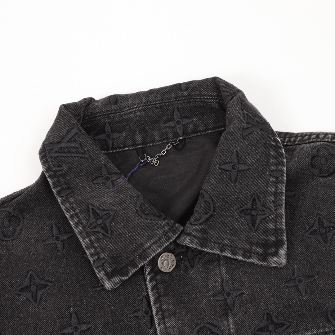 Louis Vuitton Gradient Embroidered Denim Jacket