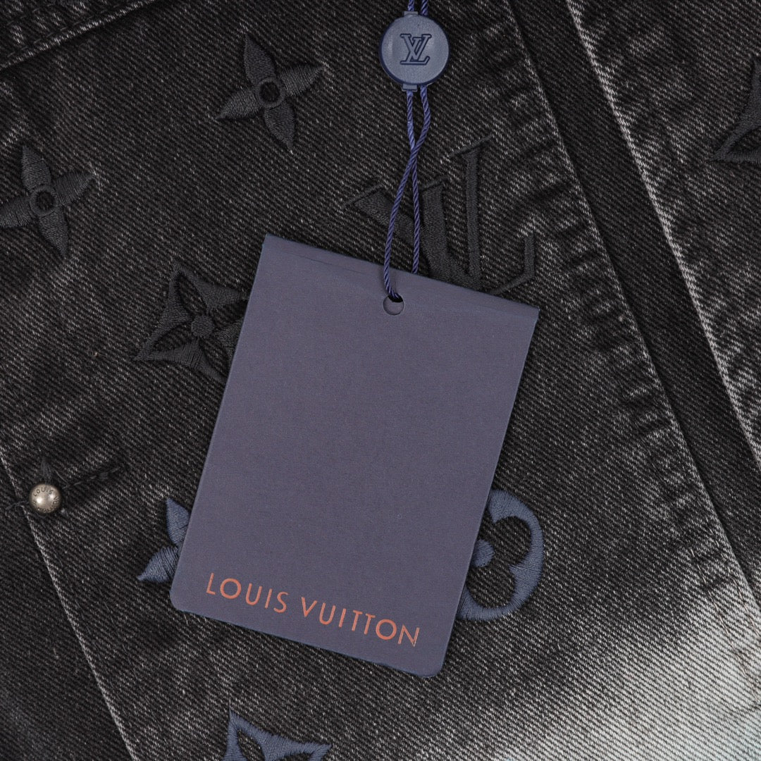 Louis Vuitton Gradient Embroidered Denim Jacket
