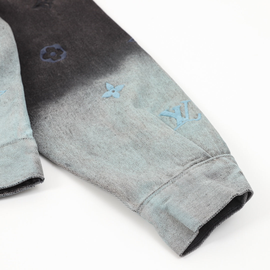 Louis Vuitton Gradient Embroidered Denim Jacket