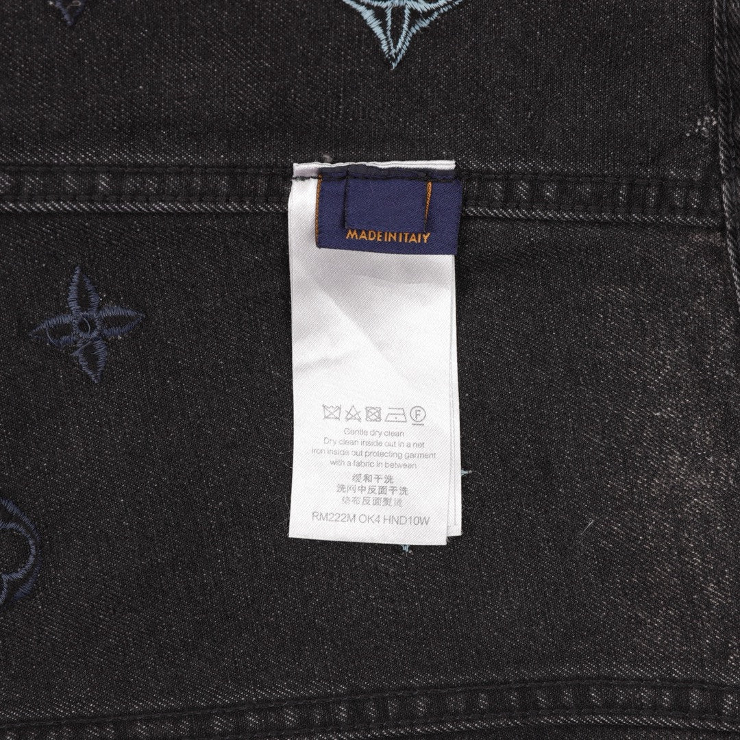 Louis Vuitton Gradient Embroidered Denim Jacket